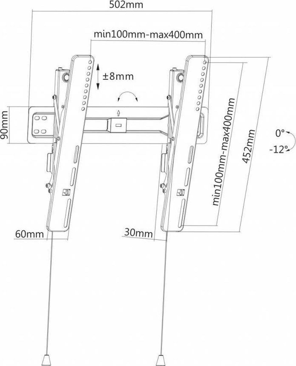 Neomounts by Newstar LED-W450BLACK - Zwart