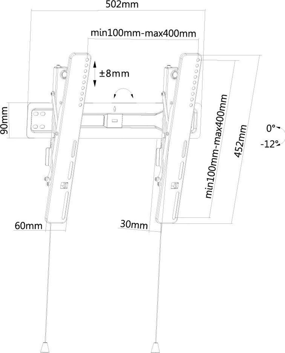 Neomounts by Newstar LED-W450BLACK - Zwart