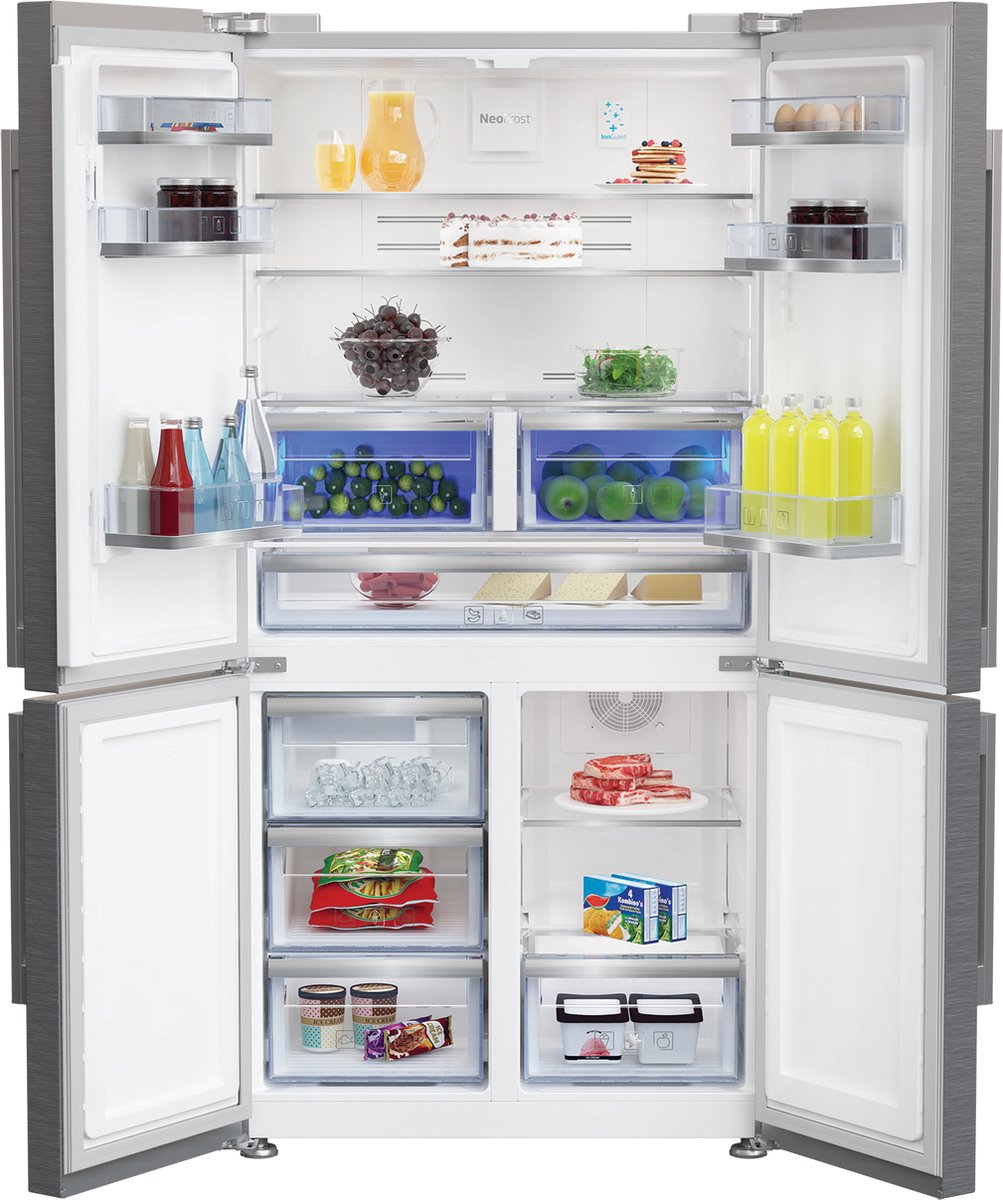 Beko GN1426234ZDXN Amerikaanse koelkast - Silver