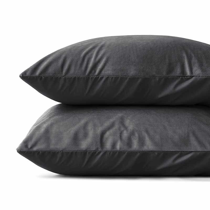 Sleeptime 2-Pack: Velvet kussensloop Antraciet