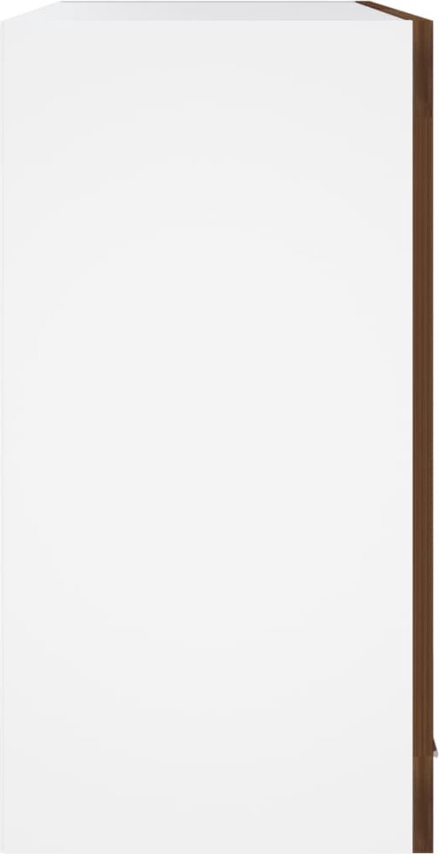 Vidaxl Wandkast Hangend 60x31x60 Cm Bewerkt Houteikenkleurig - Bruin