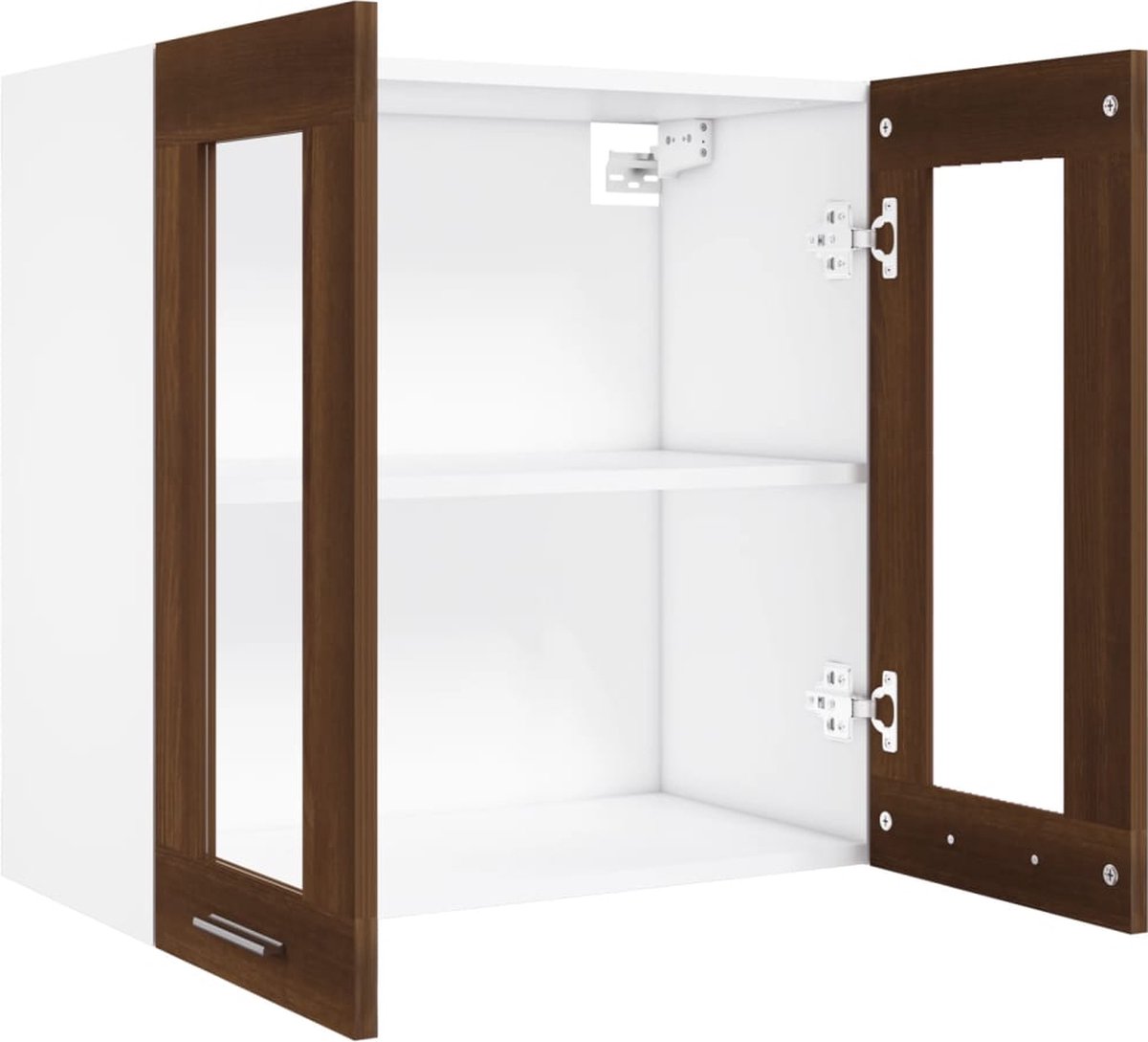 Vidaxl Wandkast Hangend 60x31x60 Cm Bewerkt Houteikenkleurig - Bruin