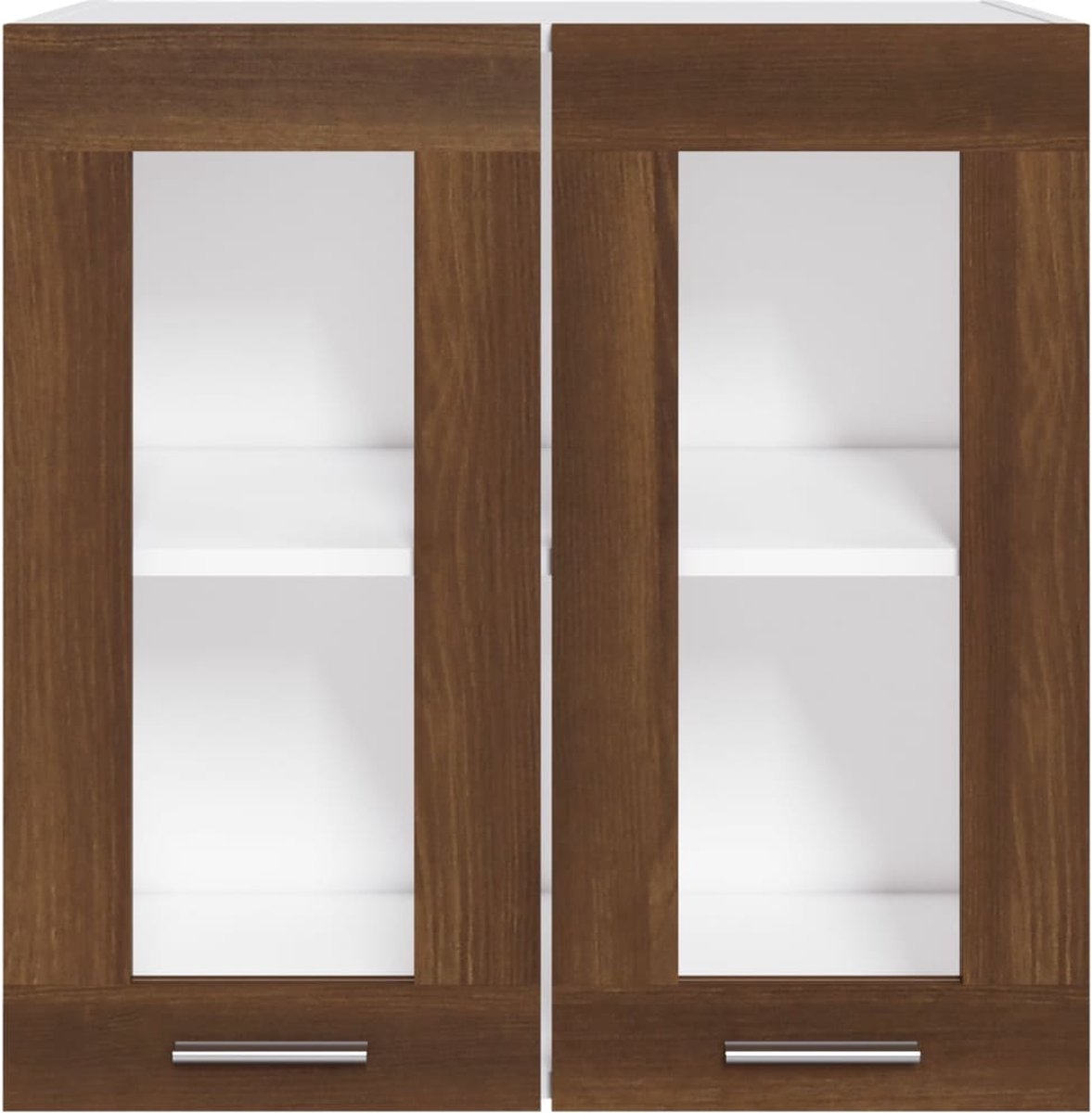 Vidaxl Wandkast Hangend 60x31x60 Cm Bewerkt Houteikenkleurig - Bruin