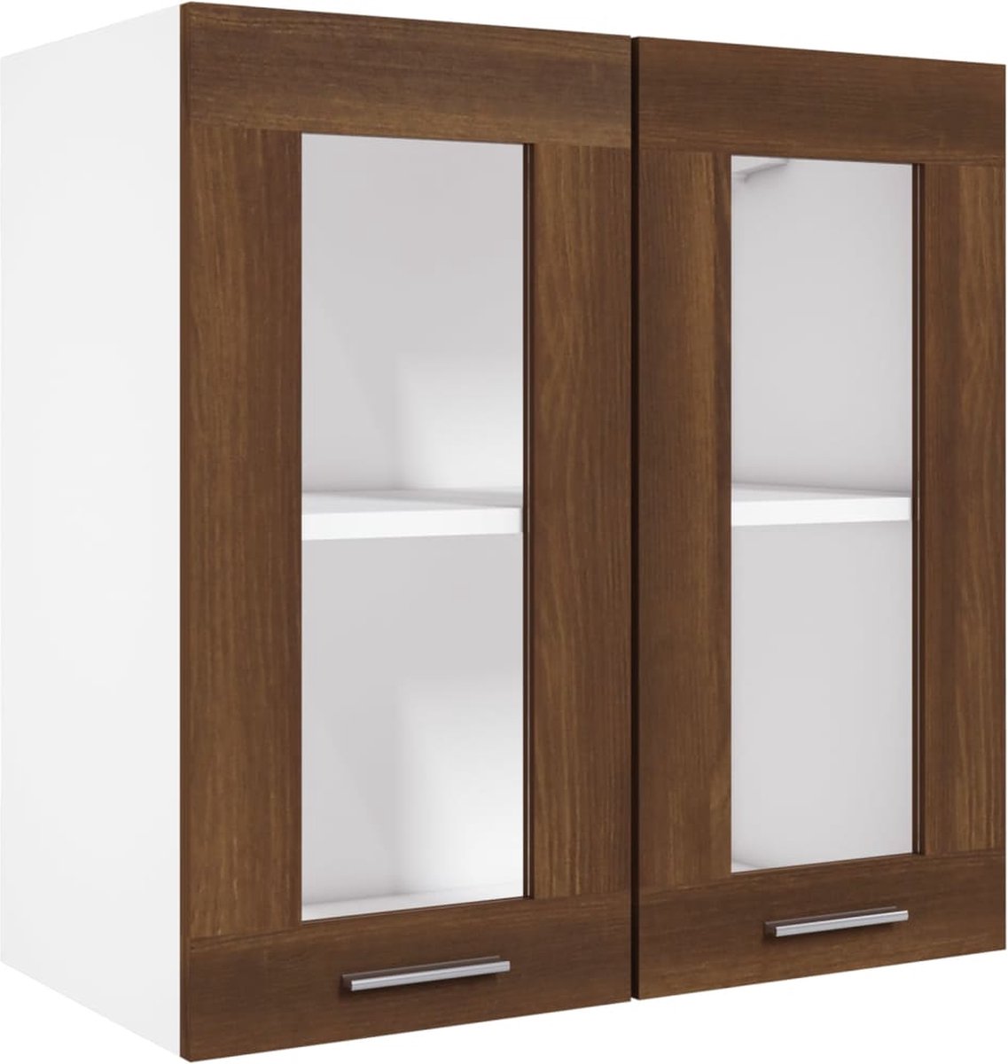 Vidaxl Wandkast Hangend 60x31x60 Cm Bewerkt Houteikenkleurig - Bruin