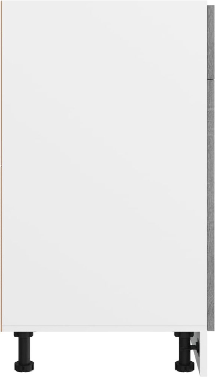 Vidaxl Onderkast Met Lade 40x46x81,5 Cm Bewerkt Hout Grijs Sonoma - Bruin