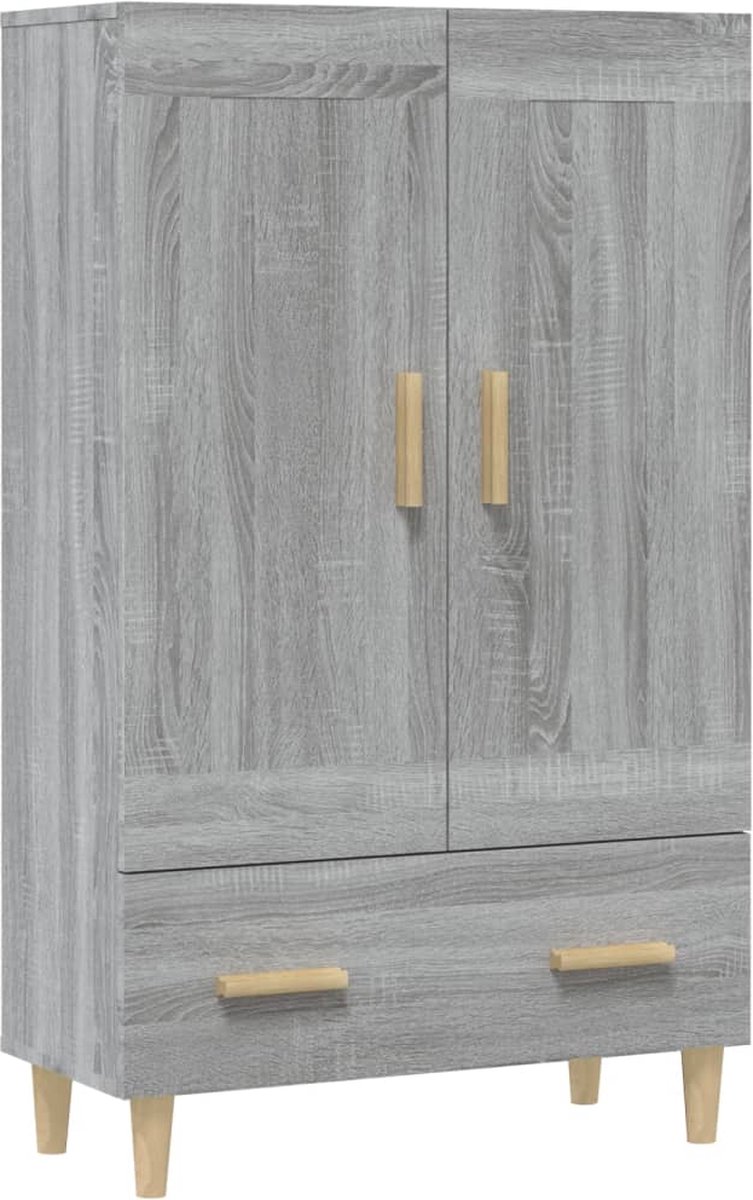 Vidaxl Hoge Kast 70x31x115 Cm Bewerkt Hout Sonoma Eikenkleurig - Grijs