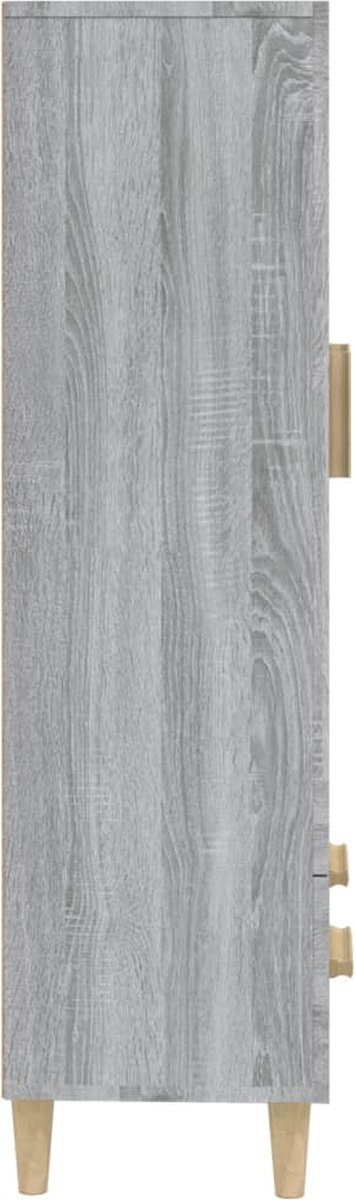 Vidaxl Hoge Kast 70x31x115 Cm Bewerkt Hout Sonoma Eikenkleurig - Grijs