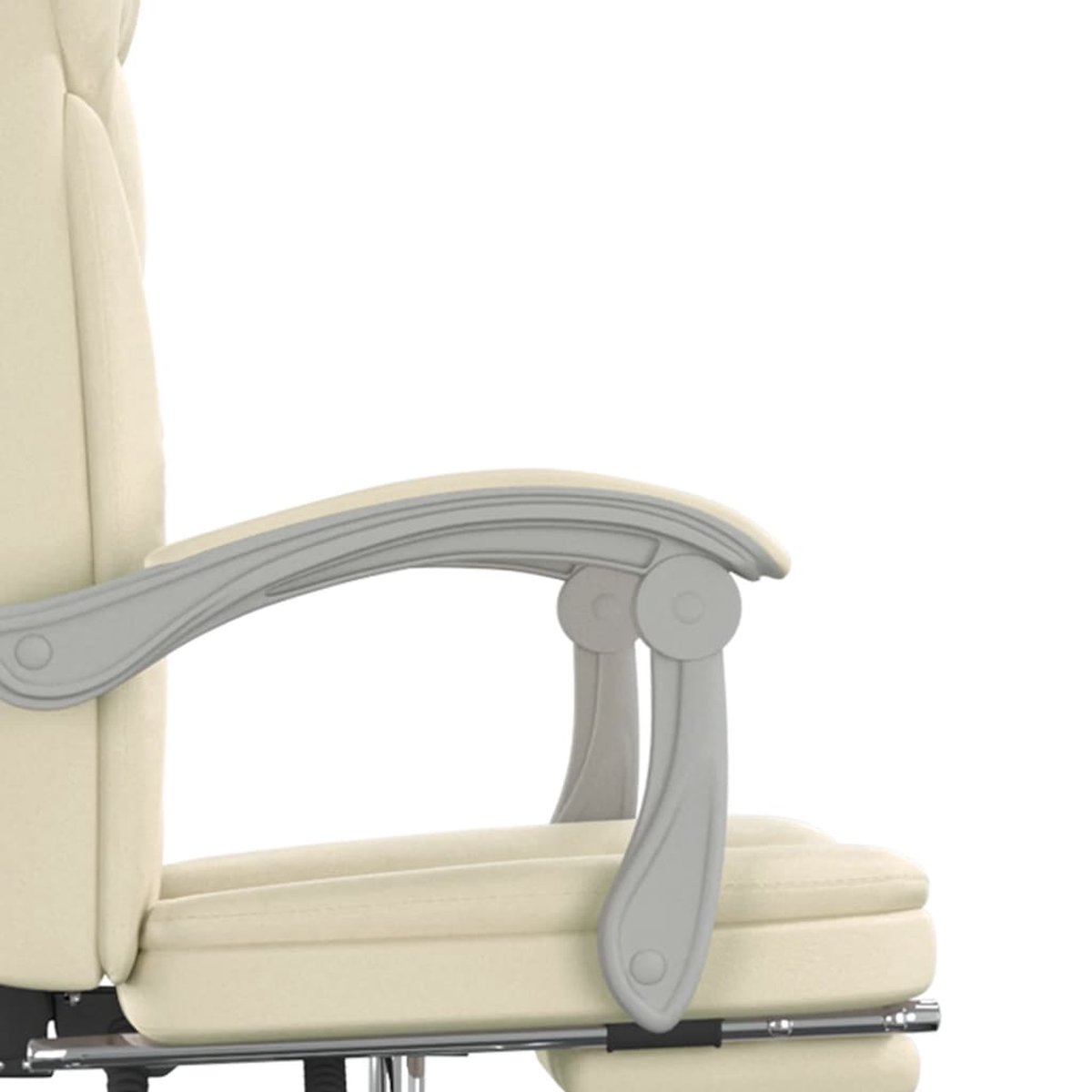 Vidaxl Kantoorstoel Verstelbaar Kunstleer Crèmekleurig