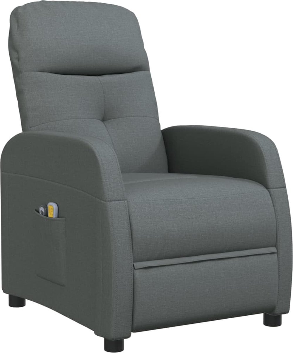 Vidaxl Sta-op-massagestoel Stof Donker - Grijs