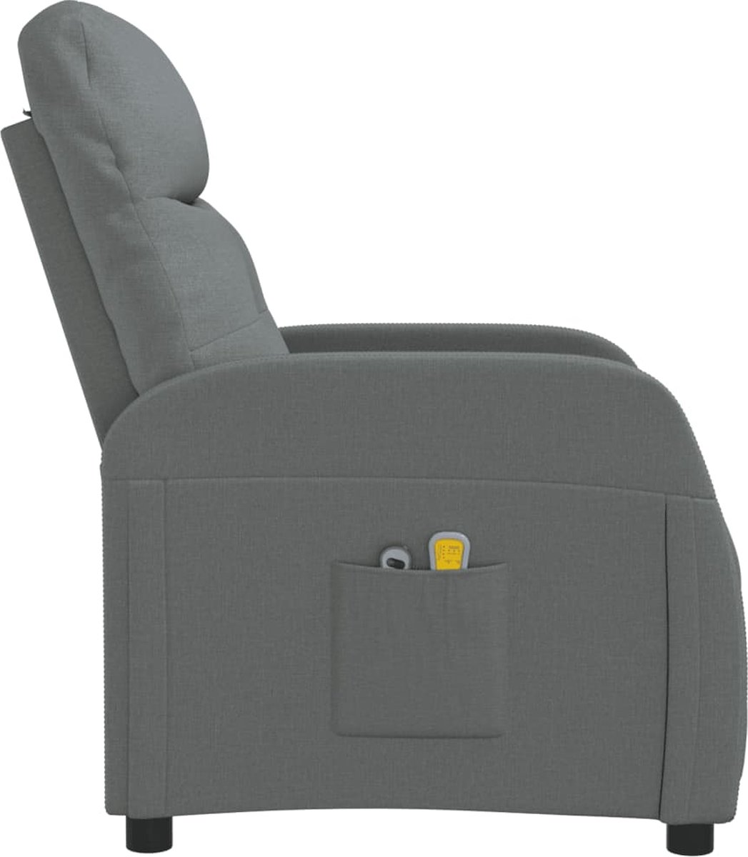 Vidaxl Sta-op-massagestoel Stof Donker - Grijs
