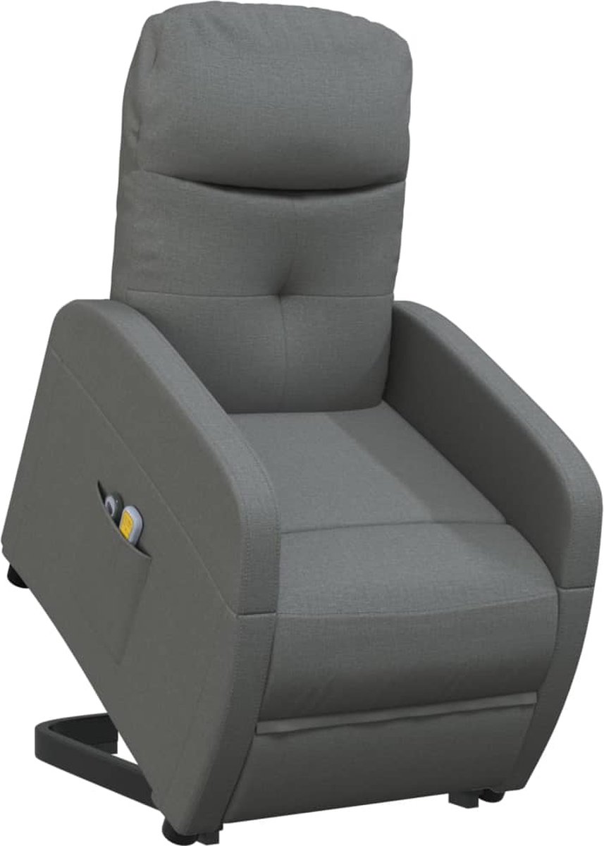Vidaxl Sta-op-massagestoel Stof Donker - Grijs
