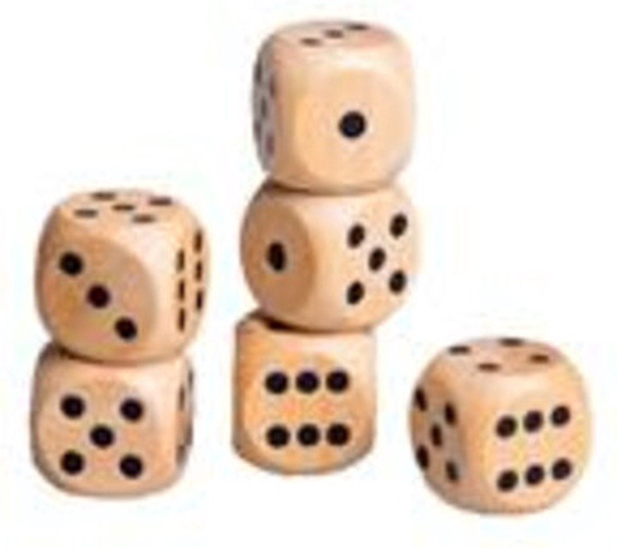 Clown Games Dobbelsteenbak Hout