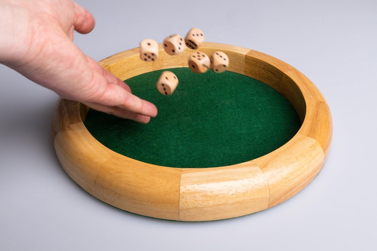 Clown Games Dobbelsteenbak Hout