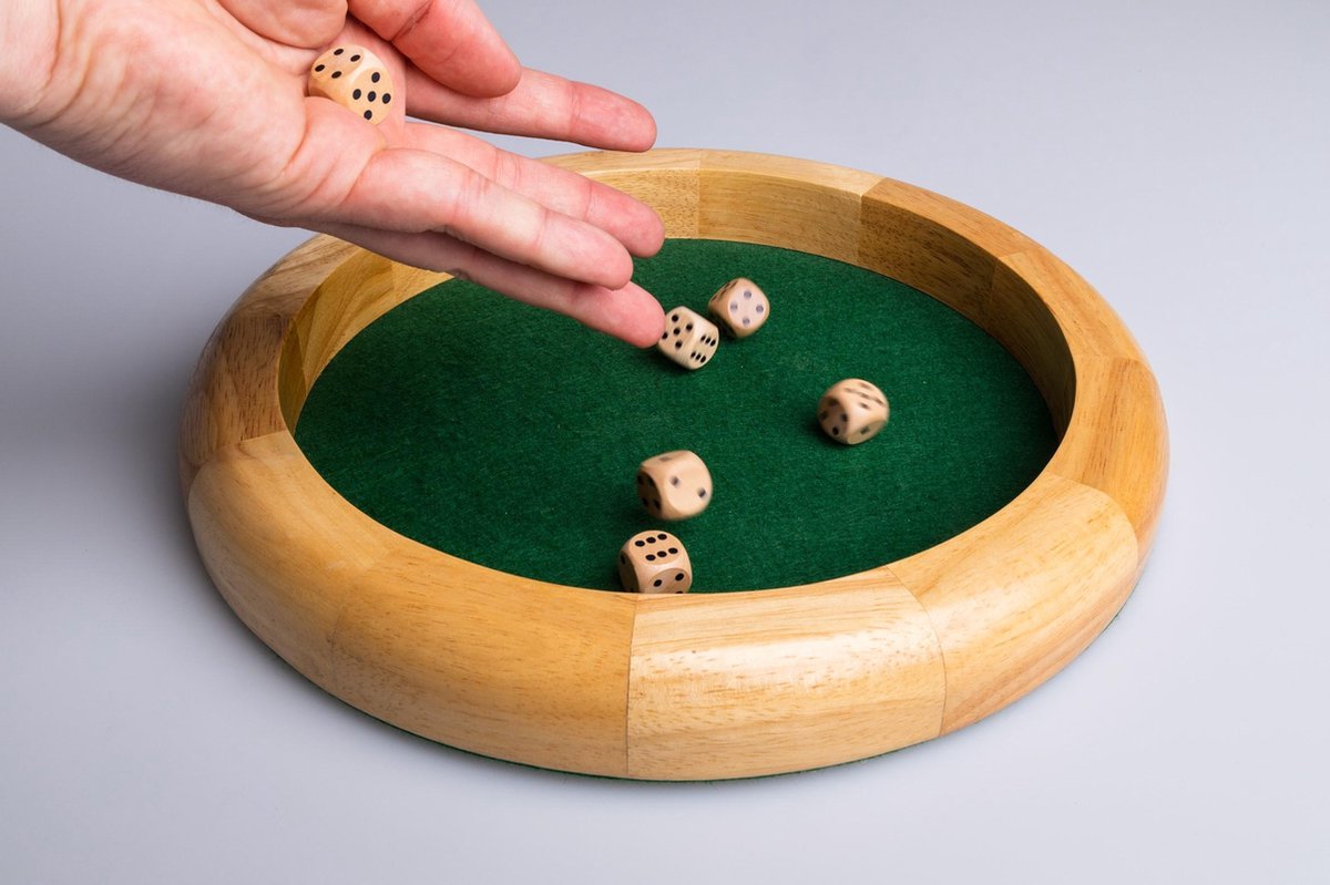 Clown Games Dobbelsteenbak Hout