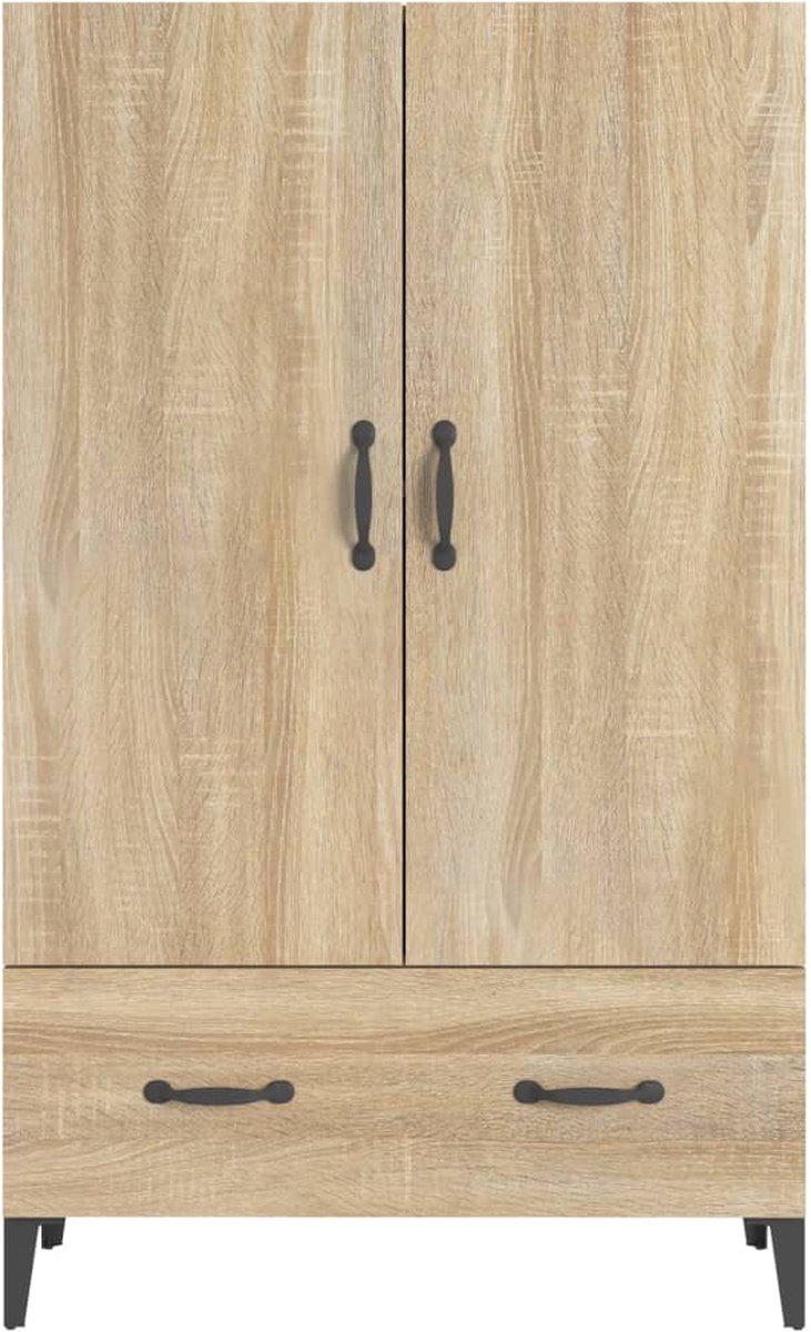 Vidaxl Hoge Kast 70x31x115 Cm Bewerkt Hout Sonoma Eikenkleurig - Bruin