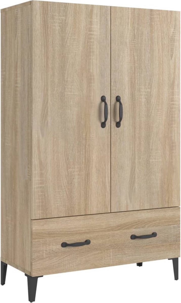 Vidaxl Hoge Kast 70x31x115 Cm Bewerkt Hout Sonoma Eikenkleurig - Bruin