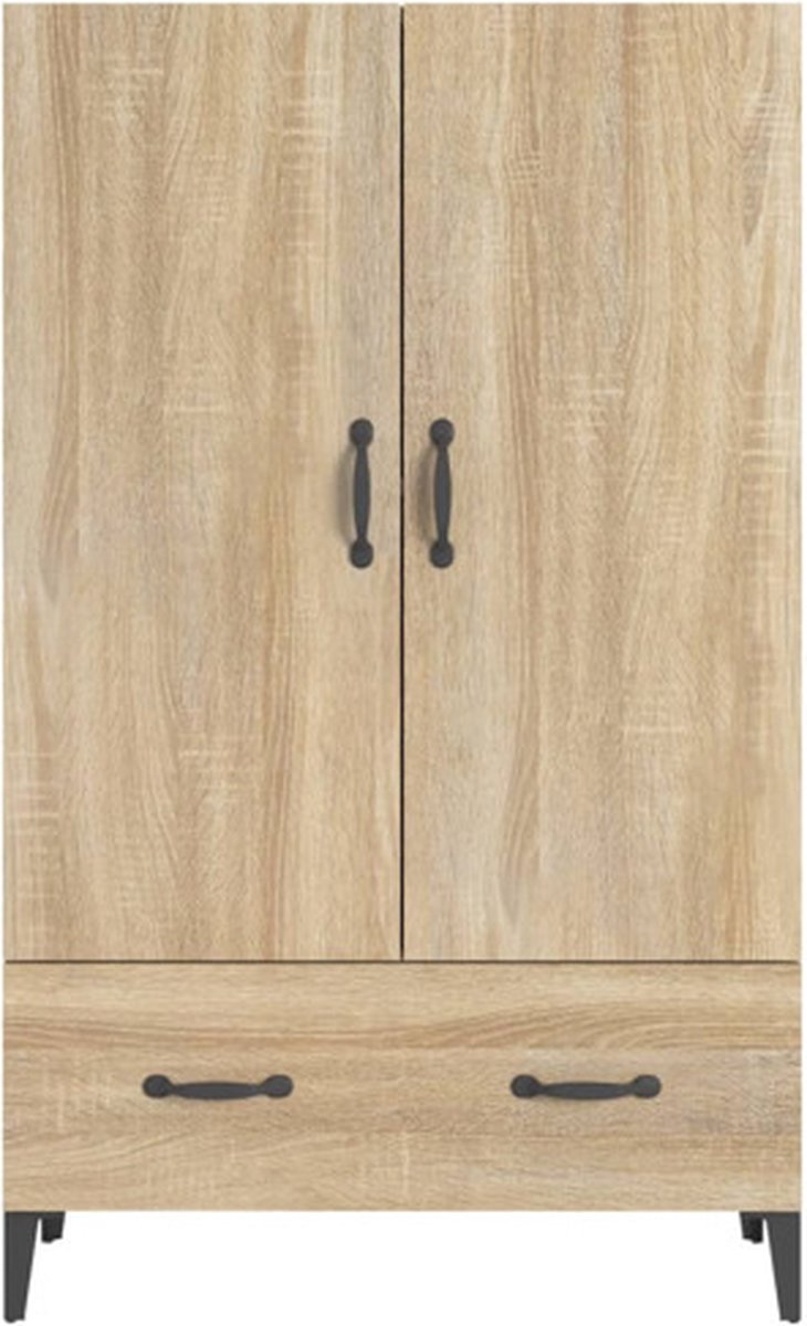 Vidaxl Hoge Kast 70x31x115 Cm Bewerkt Hout Sonoma Eikenkleurig - Bruin