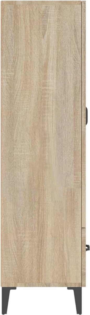 Vidaxl Hoge Kast 70x31x115 Cm Bewerkt Hout Sonoma Eikenkleurig - Bruin