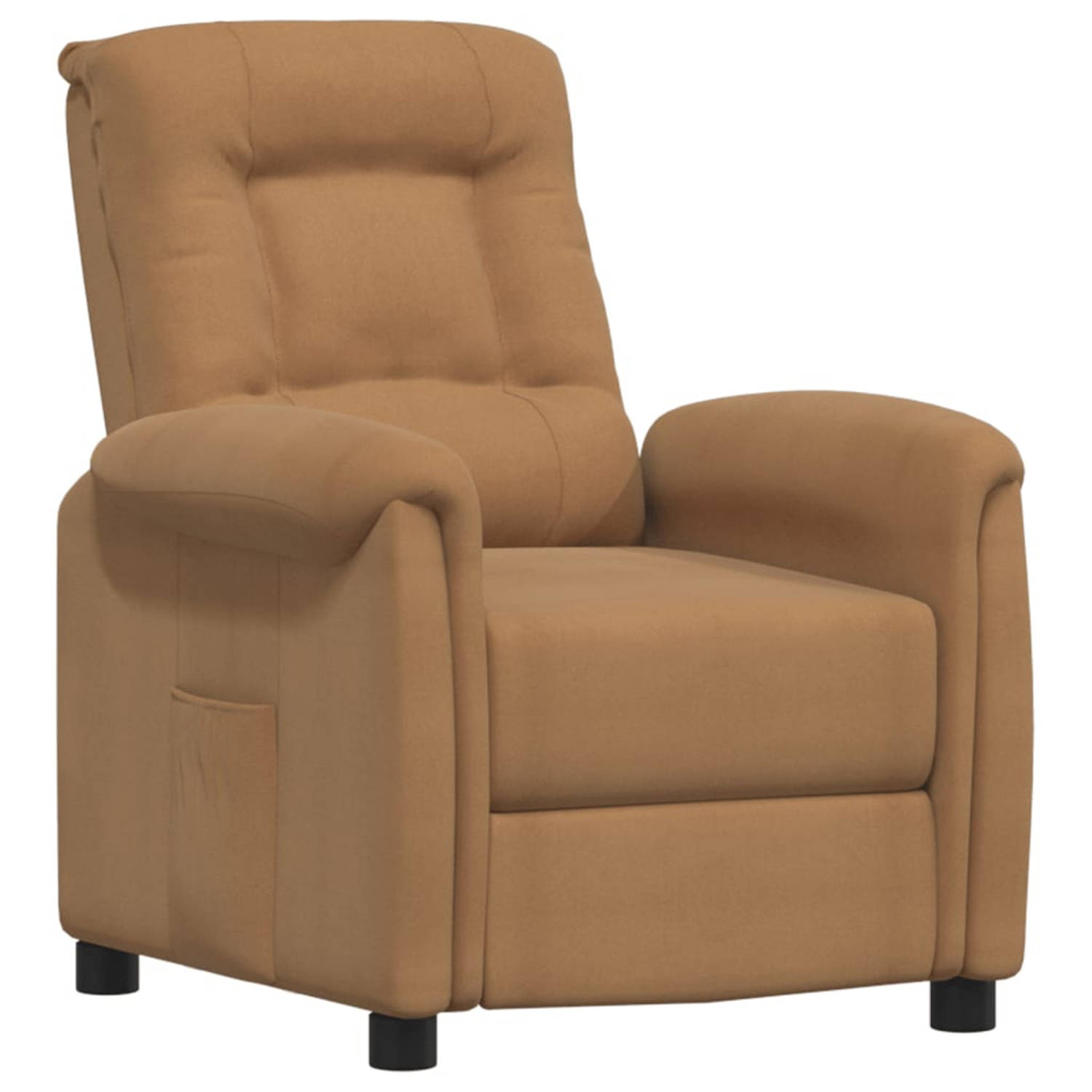 Vidaxl Fauteuil Verstelbaar Microvezelstof Taupe