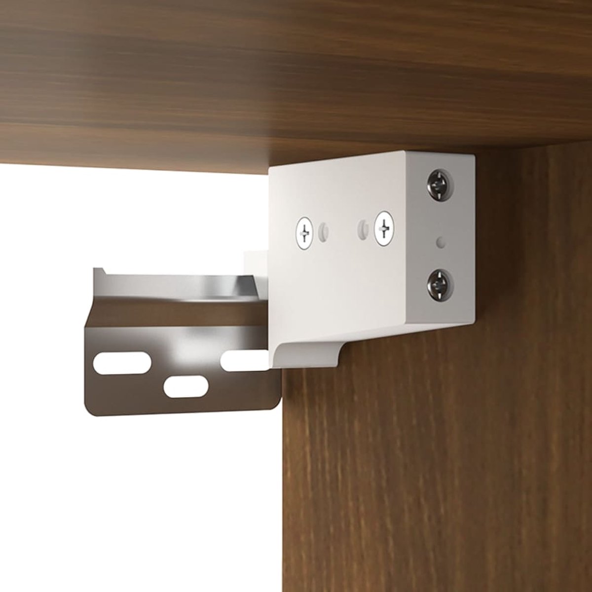 Vidaxl Wandkast 34,5x34x90 Cm Bewerkt Houteikenkleurig - Bruin