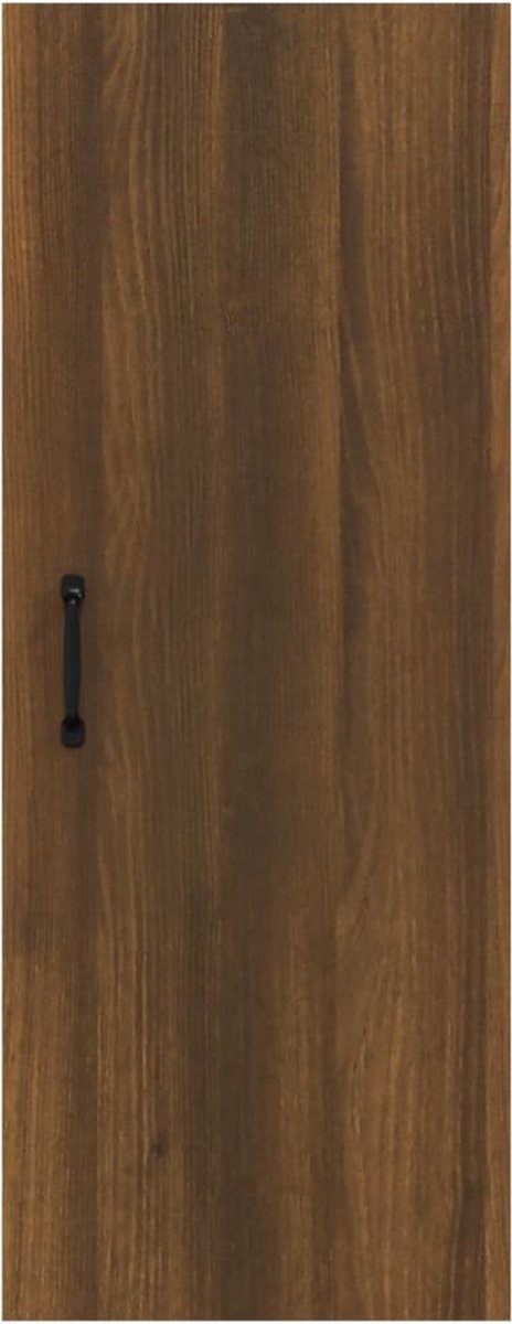 Vidaxl Wandkast 34,5x34x90 Cm Bewerkt Houteikenkleurig - Bruin
