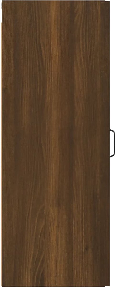 Vidaxl Wandkast 34,5x34x90 Cm Bewerkt Houteikenkleurig - Bruin