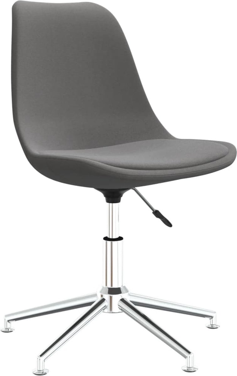 Vidaxl Eetkamerstoelen Draaibaar 4 St Stof Licht - Grijs