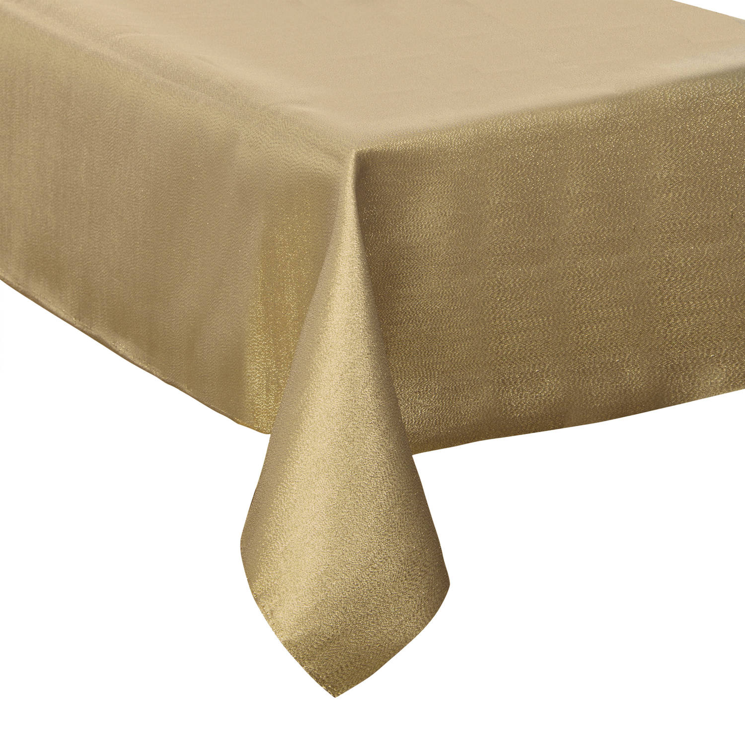 Tafelkleed Gouden Glitters Print - 140 X 360 Cm Polyester - Tafellakens