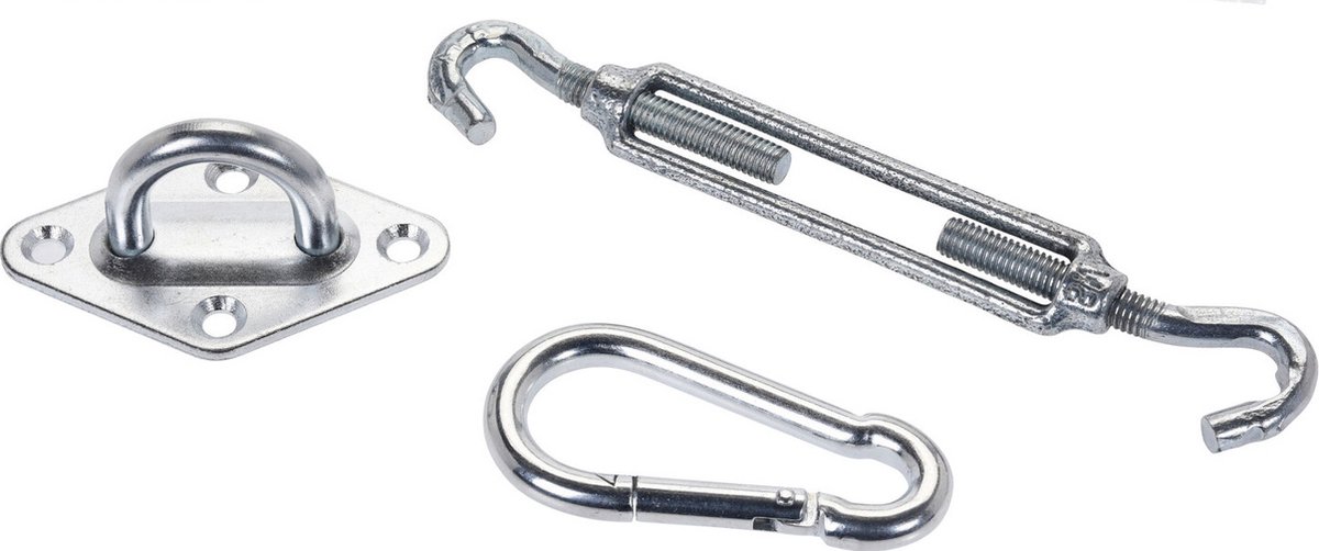 Ambiance Schaduwdoek/zonnescherm Driehoek Zandkleur 3.6 X 3.6 X 3.6 Meter Met Ophanghaken - Schaduwdoeken - Bruin