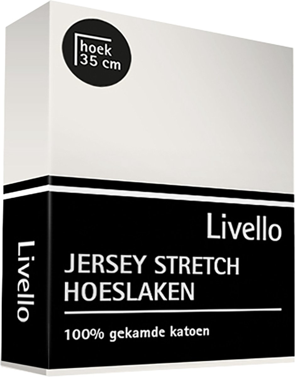 Livello Hoeslaken Jersey Offwhite 180 X 200 Cm - Beige