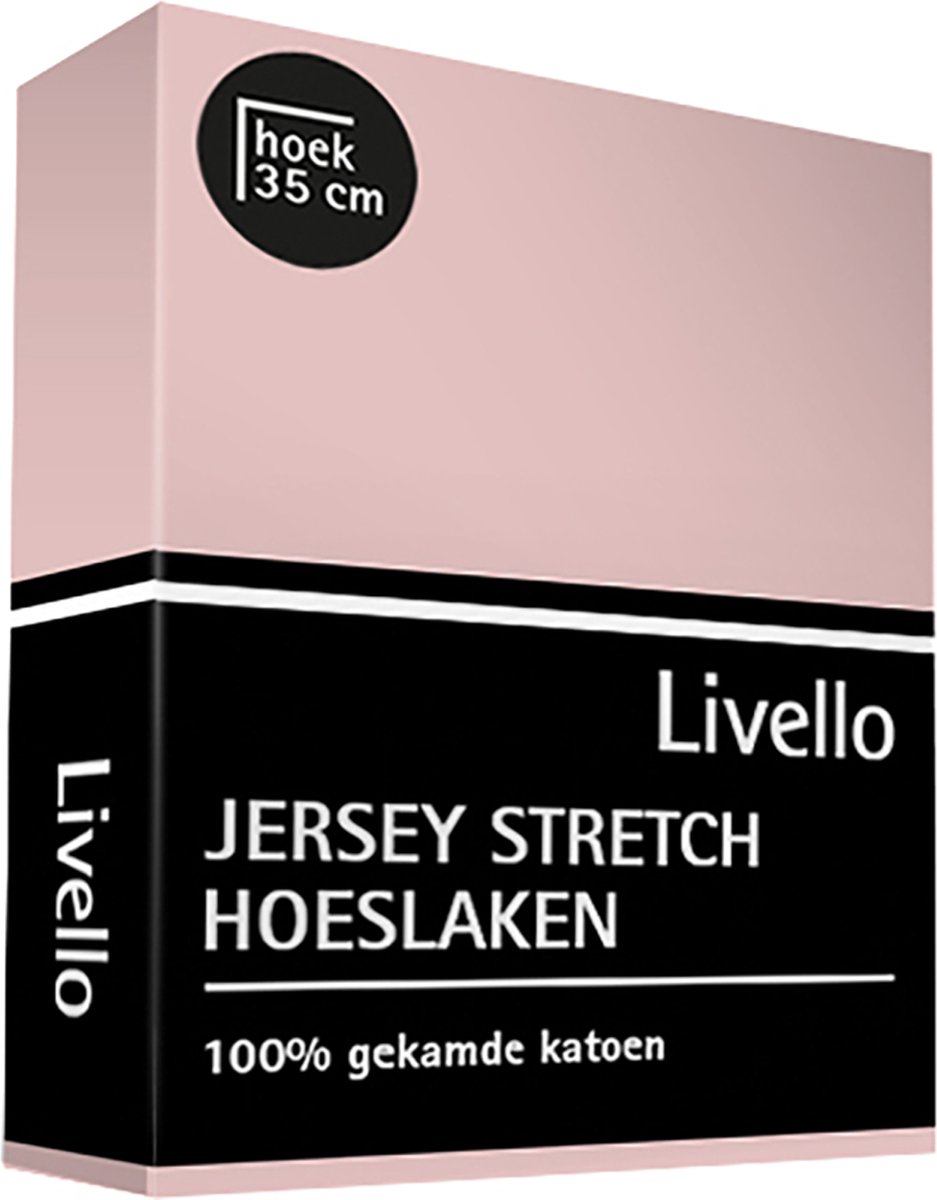 Livello Hoeslaken Jersey Blossom 90 X 200 Cm - Roze