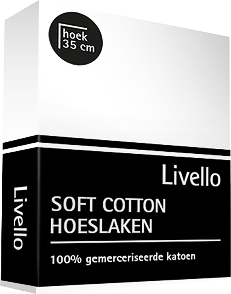 Livello Hoeslaken Soft Cotton White 160 X 200 Cm