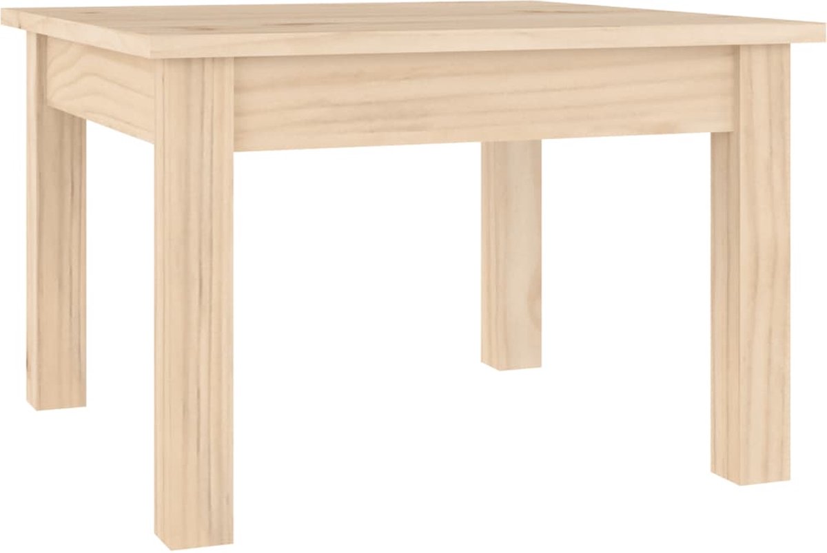 Vidaxl Salontafel 45x45x30 Cm Massief Grenenhout - Bruin