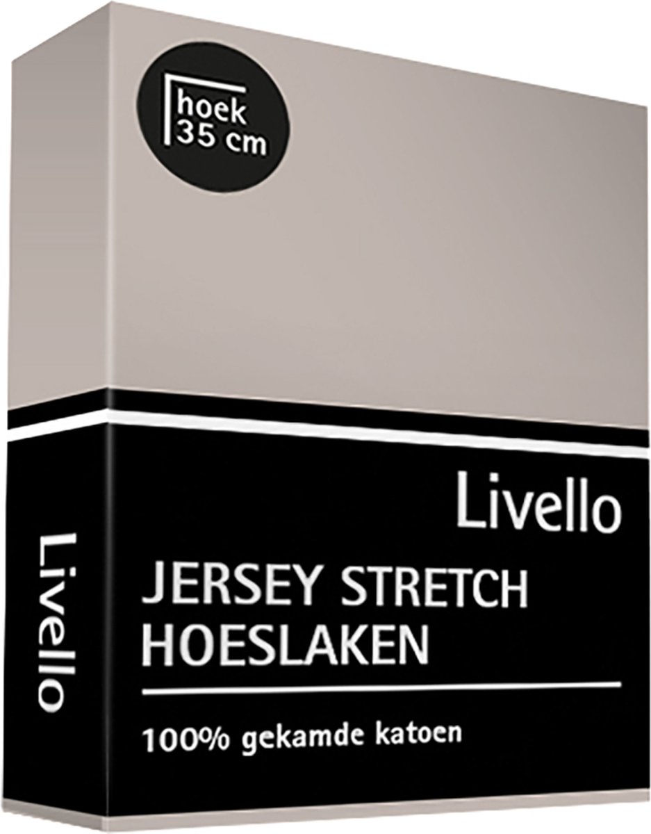 Livello Hoeslaken Jersey Stone 180 X 200 Cm - Beige