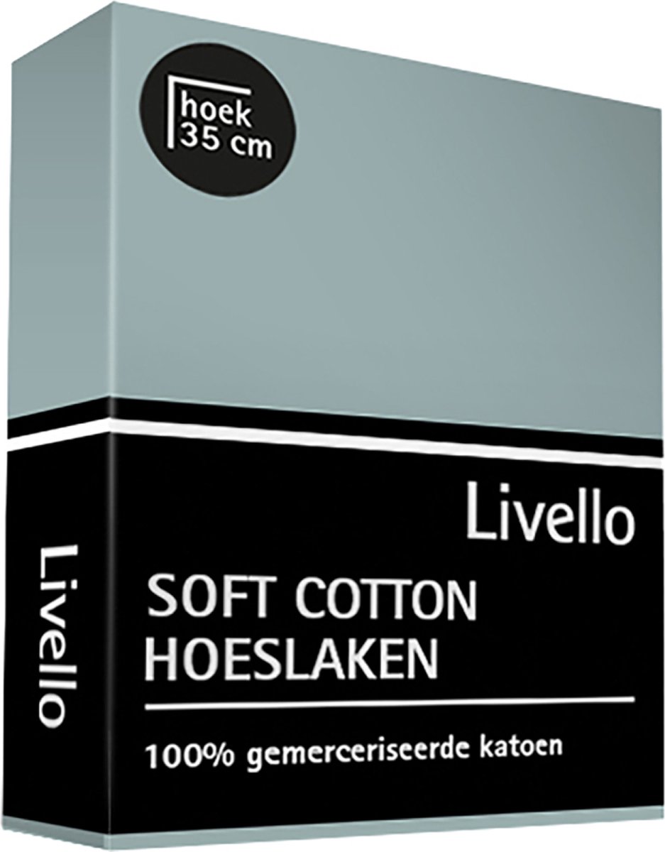 Livello Hoeslaken Soft Cotton Pacific 80 X 200 Cm - Blauw