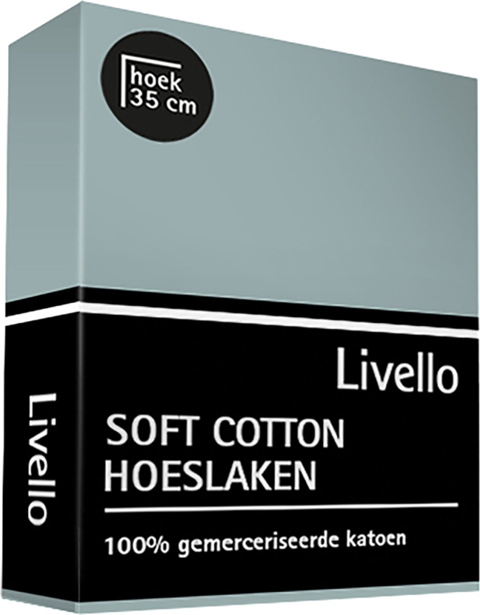 Livello Hoeslaken Soft Cotton Pacific 90 X 200 Cm - Blauw