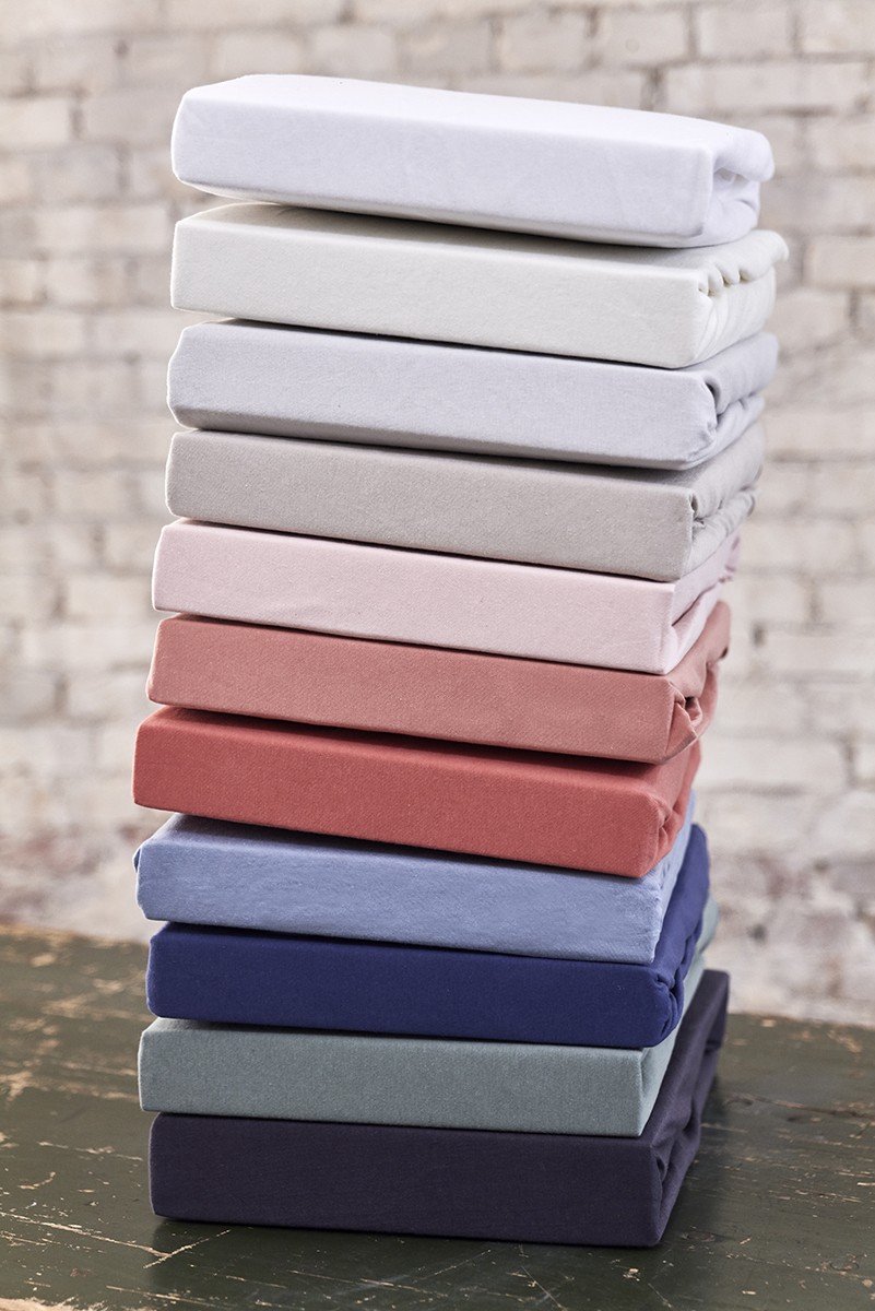 Livello Hoeslaken Jersey Licht 180 X 220 Cm - Grijs