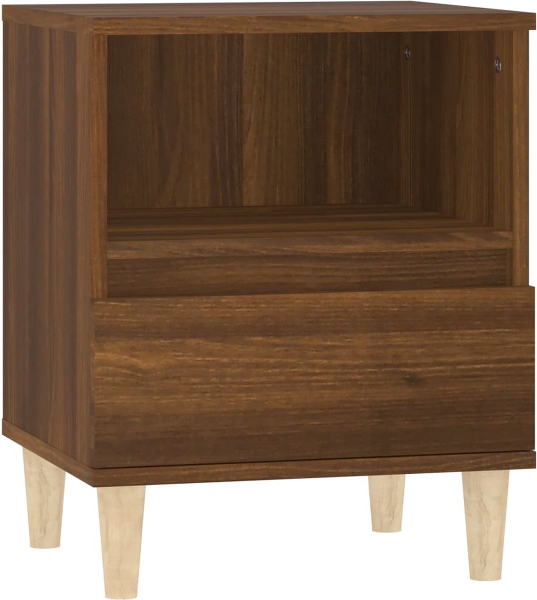 Vidaxl Nachtkastjes 2 St 40x35x50 Cmeikenkleurig - Bruin