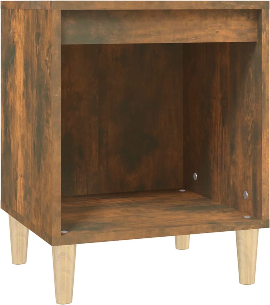 Vidaxl Nachtkastjes 2 St 40x35x50 Cm Gerookt Eikenkleurig - Bruin