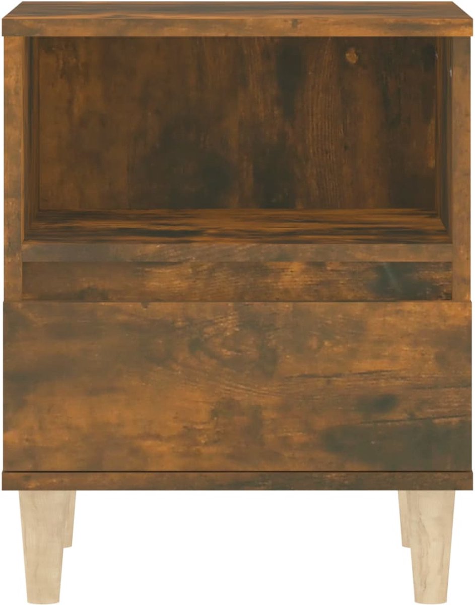 Vidaxl Nachtkastjes 2 St 40x35x50 Cm Gerookt Eikenkleurig - Bruin