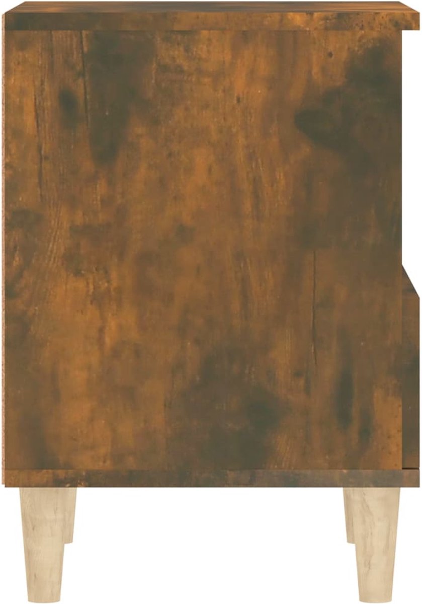 Vidaxl Nachtkastjes 2 St 40x35x50 Cm Gerookt Eikenkleurig - Bruin