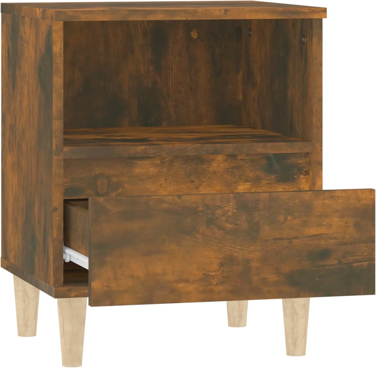 Vidaxl Nachtkastjes 2 St 40x35x50 Cm Gerookt Eikenkleurig - Bruin