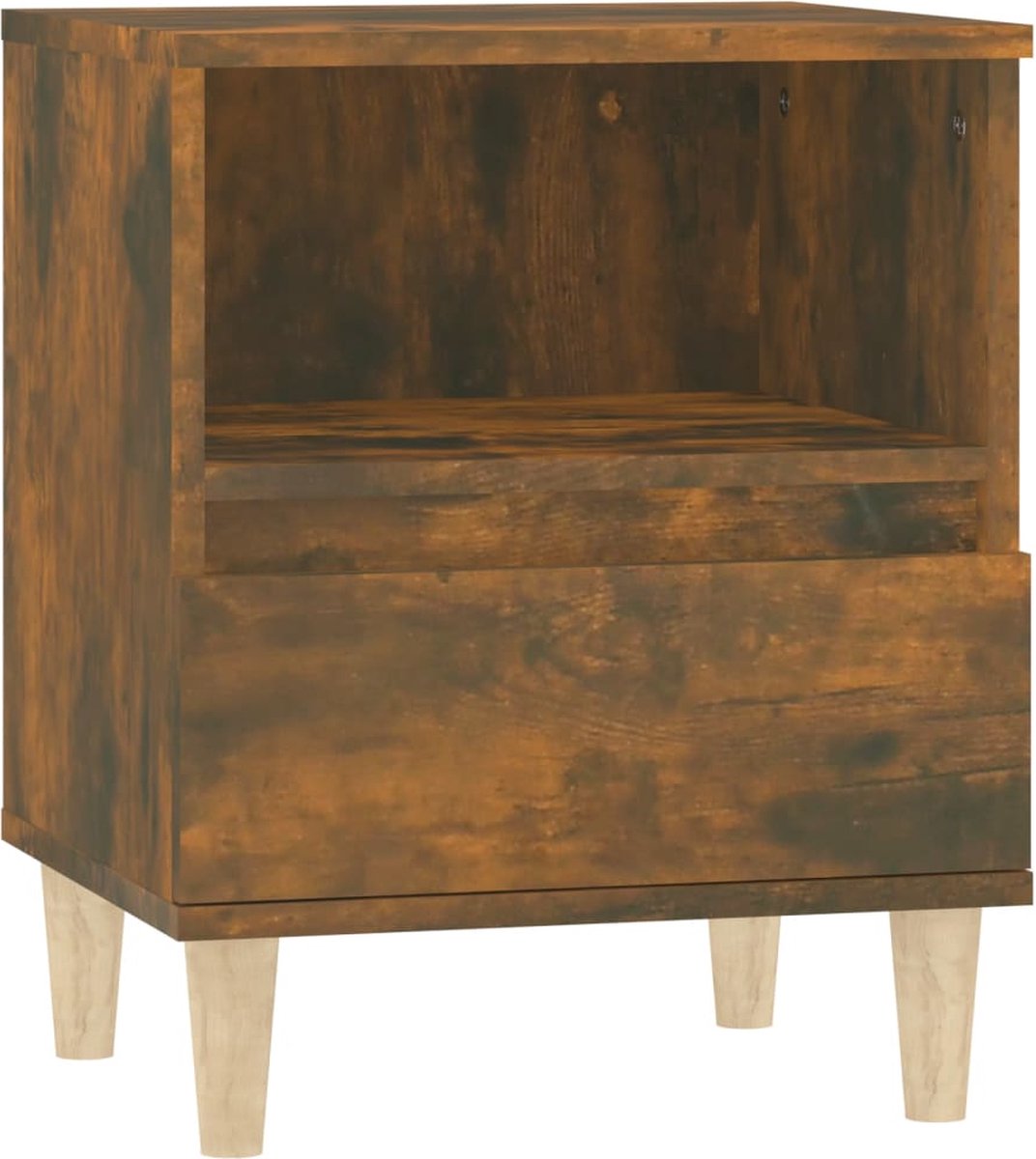 Vidaxl Nachtkastjes 2 St 40x35x50 Cm Gerookt Eikenkleurig - Bruin