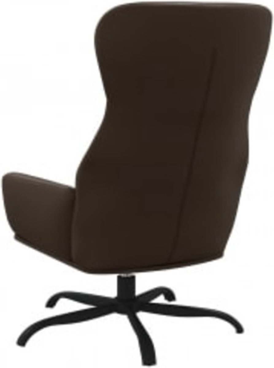 Vidaxl Relaxstoel Met Voetenbank Kunstleer - Bruin