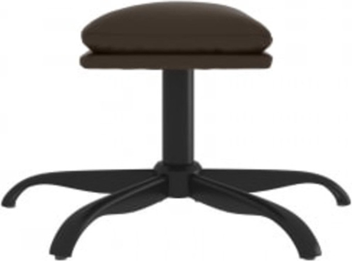 Vidaxl Relaxstoel Met Voetenbank Kunstleer - Bruin