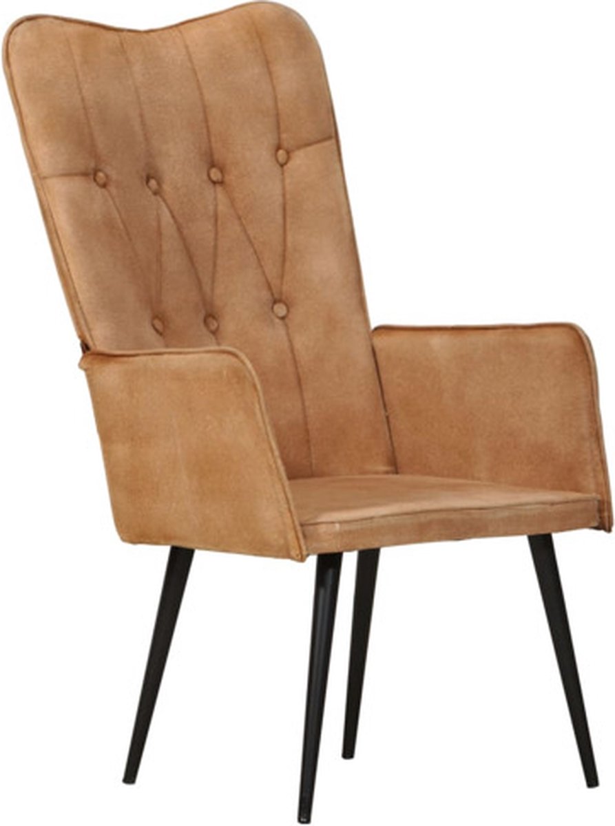 Vidaxl Fauteuil Canvas - Bruin