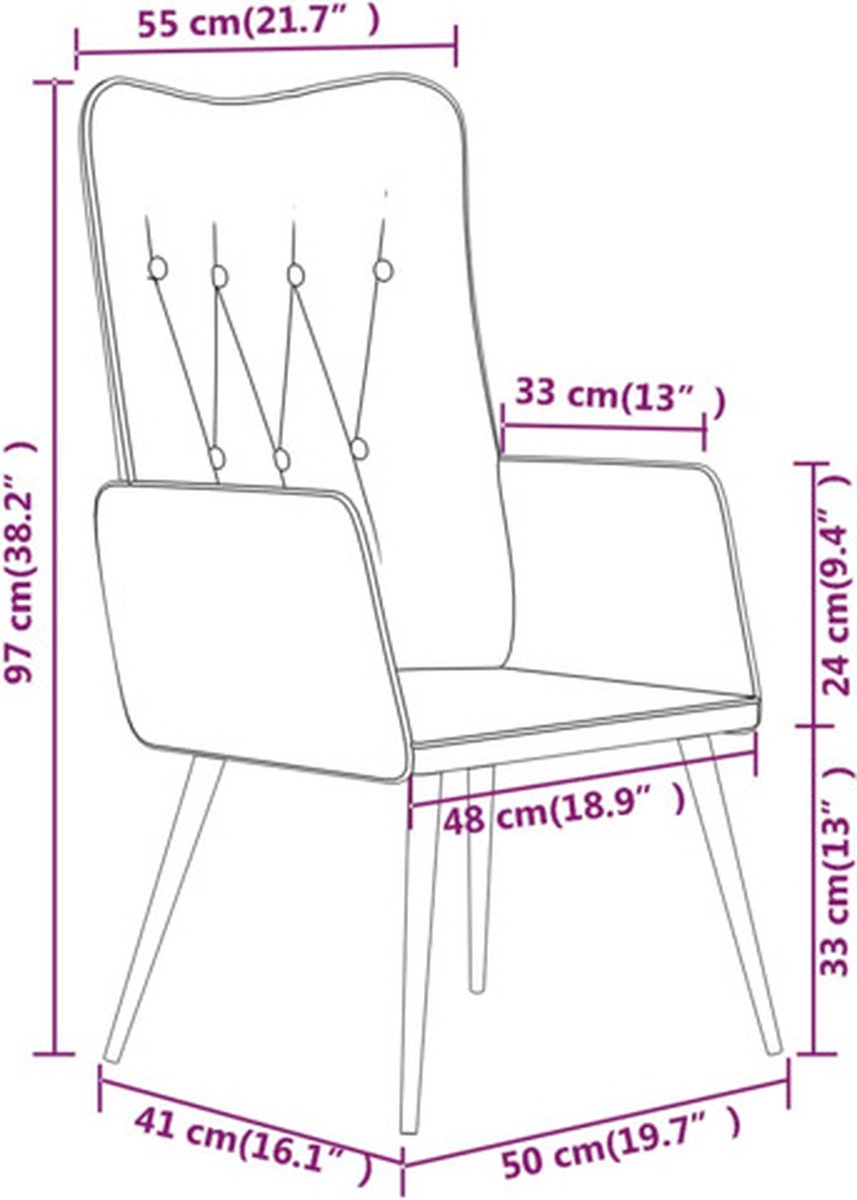 Vidaxl Fauteuil Echt Leer - Bruin