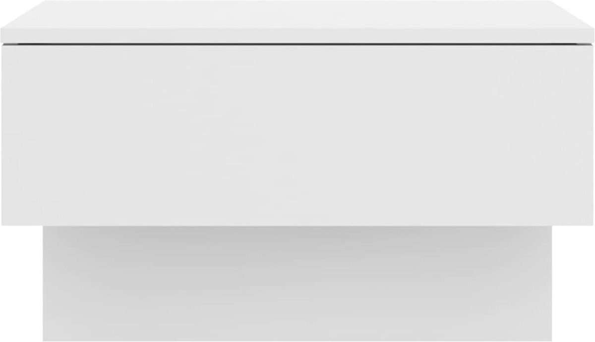 Vidaxl Nachtkastje Wandgemonteerd Wit
