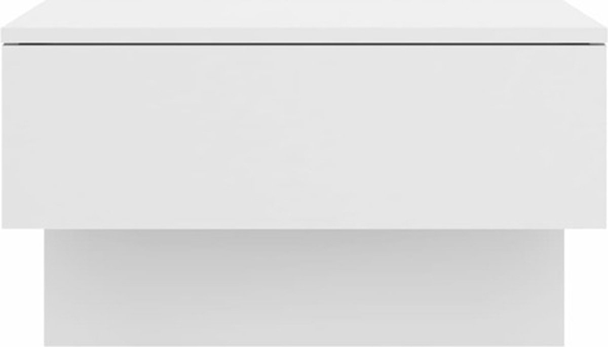 Vidaxl Nachtkastje Wandgemonteerd Wit