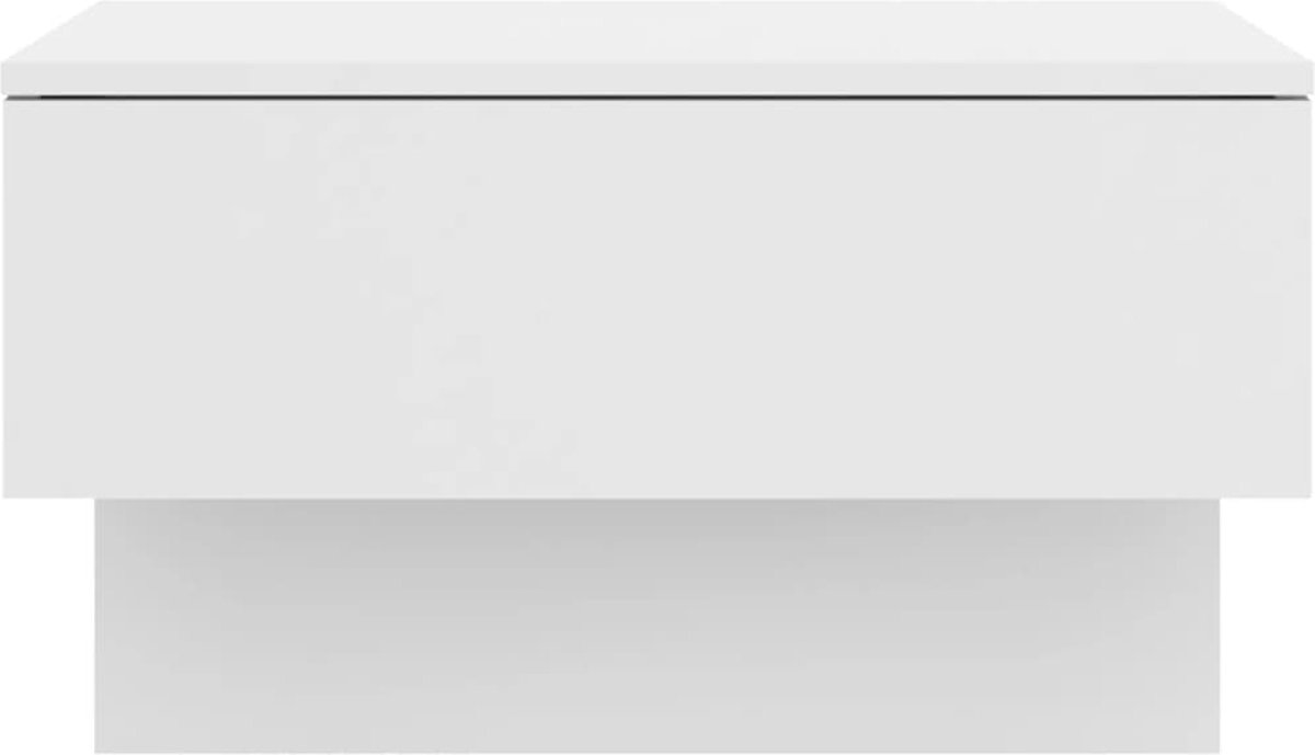 Vidaxl Nachtkastje Wandgemonteerd Wit